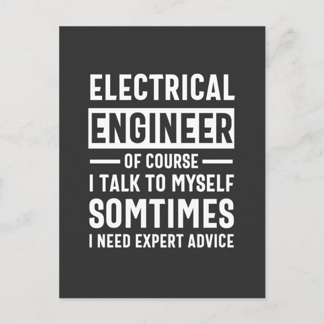 Electrical engineer postcard (Front)