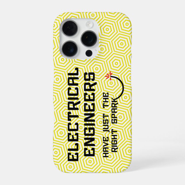 Electrical Engineer Right Spark iPhone Case (Back)