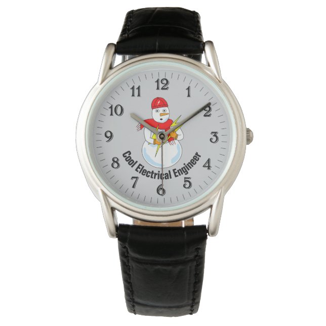 Electrical Engineer Snowman Watch (Front)