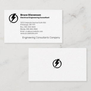 Electrical Engineering Consultant  Business Card