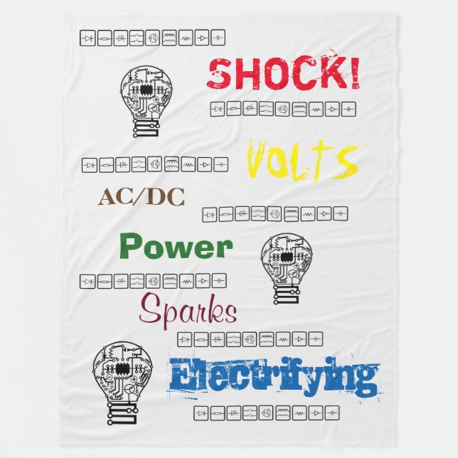 Electrical Engineering Fleece Blanket (Front)