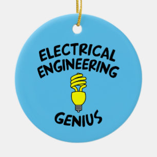Electrical Engineering Genius Ceramic Tree Decoration