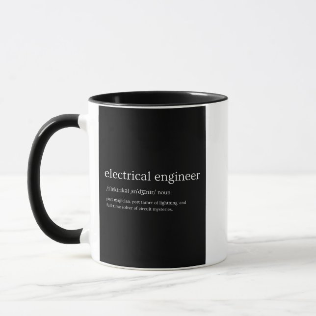 Electrical Engineer's Power Mug: Fueling Innovatio Mug (Left)