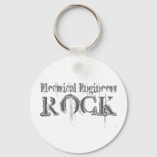 Electrical Engineers Rock Key Ring (Front)