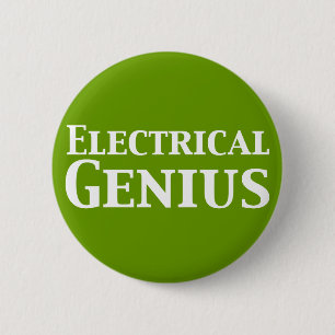 Electrical Genius Gifts 6 Cm Round Badge