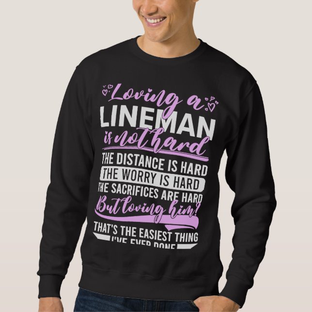 electrical lineman's wife lineman spouse  Quote    Sweatshirt (Front)