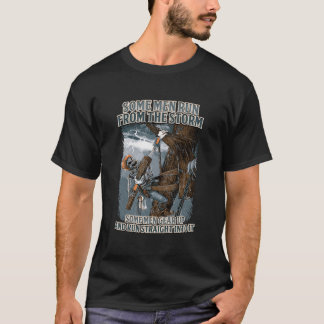 Electrical Linemen Run Straight Into The Storm Lin T-Shirt