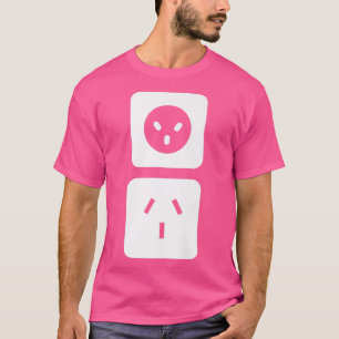 Electrical Outlet Plug And Socket Couples Costume  T-Shirt