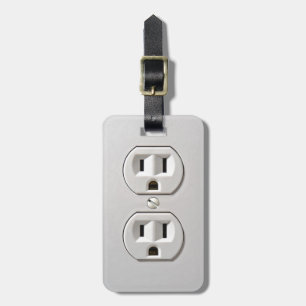 Electrical Outlet Plug-in Luggage Tag