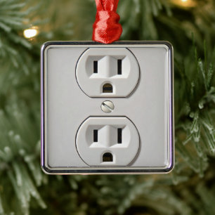 Electrical Outlet Plug-in Metal Tree Decoration