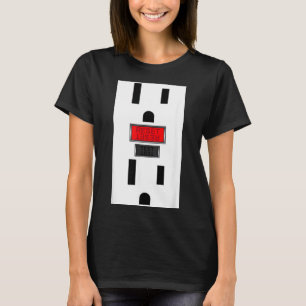 Electrical Outlet Socket Funny Halloween T-Shirt