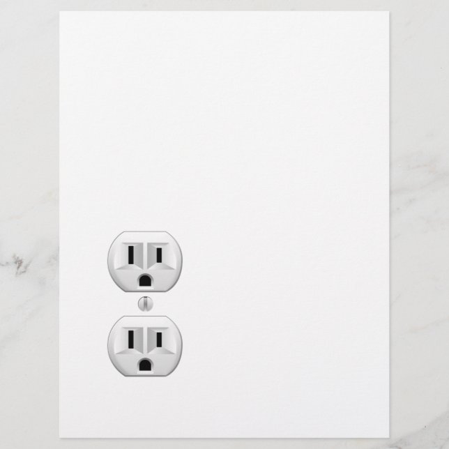 Electrical Plug Click to Customise Colour Decor (Front)