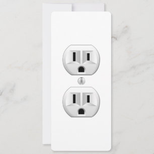 Electrical Plug Click to Customise Colour Decor