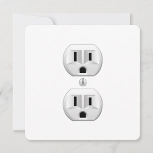 Electrical Plug Click to Customise Colour Decor
