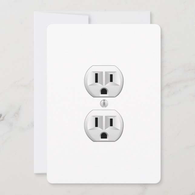 Electrical Plug Click to Customise Colour Decor (Front)