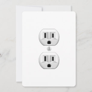 Electrical Plug Click to Customise Colour Decor