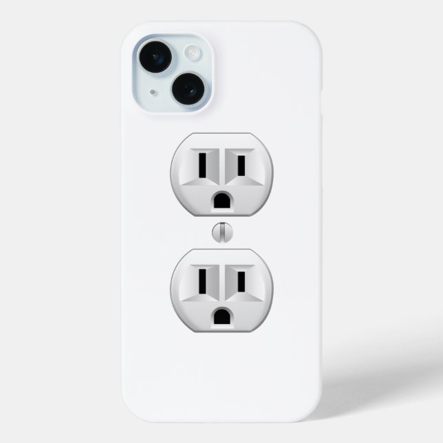 Electrical Plug Click to Customise Colour Decor Case-Mate iPhone Case (Back)