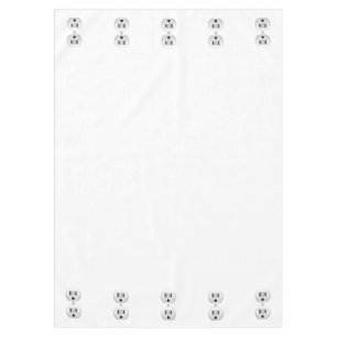 Electrical Plug Click to Customise Colour Decor Tablecloth