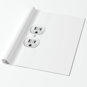 Electrical Plug Click to Customise Colour Decor Wrapping Paper