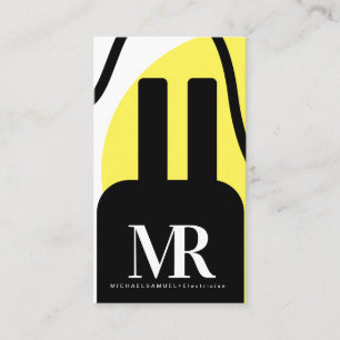 Electrical Plug Electrician Business Branding Card
