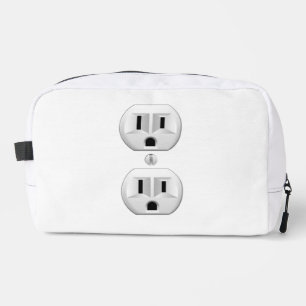 Electrical Plug Humorous Decor Dopp Kit