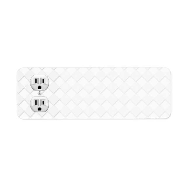 Electrical Plug Wall Outlet Fun Customise This (Front)