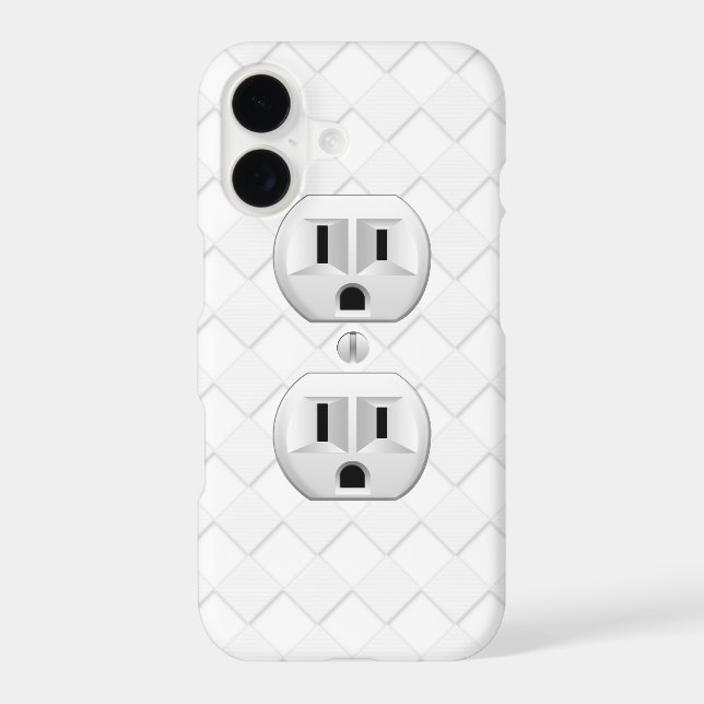 Electrical Plug Wall Outlet Fun Customise This (Back)