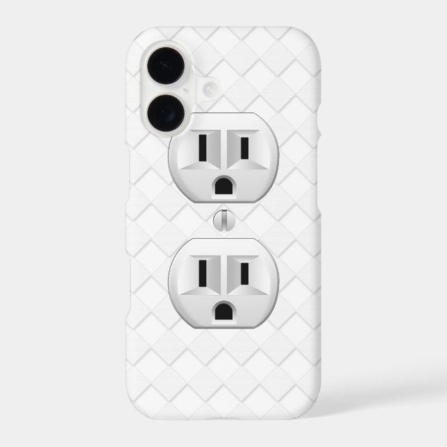 Electrical Plug Wall Outlet Fun Customise This (Back)