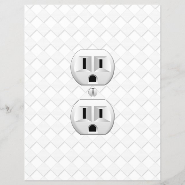Electrical Plug Wall Outlet Fun Customise This Flyer (Front)