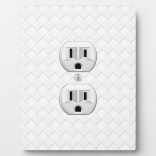 Electrical Plug Wall Outlet Fun Customise This Plaque