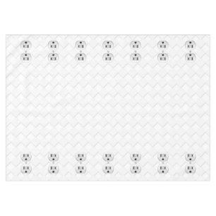 Electrical Plug Wall Outlet Fun Customise This Tablecloth