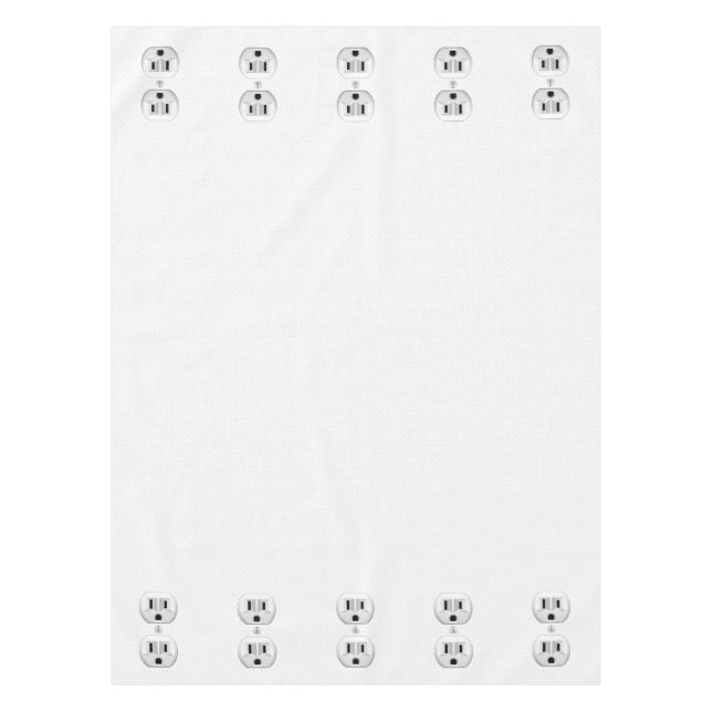 Electrical Plug Wall Outlet Fun Customise This Tablecloth (Front)