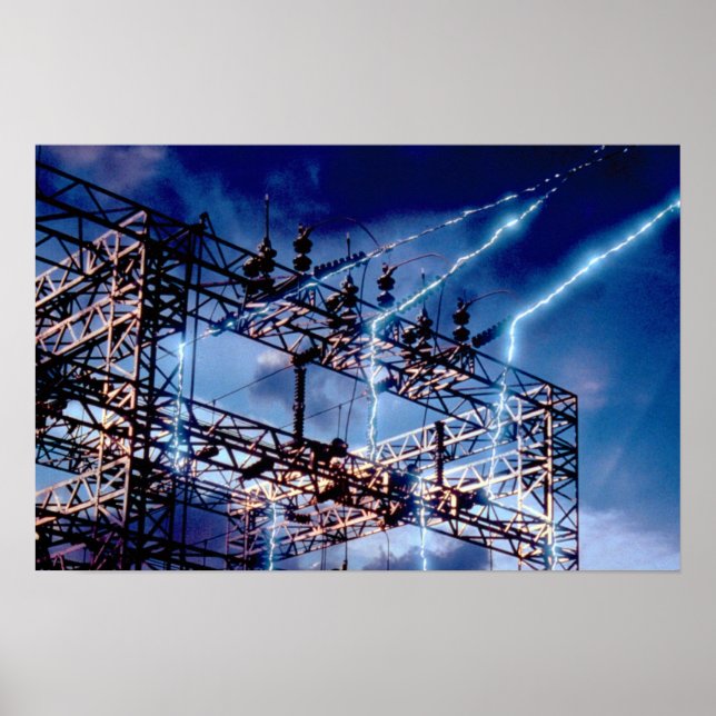 Electrical power substation poster (Front)