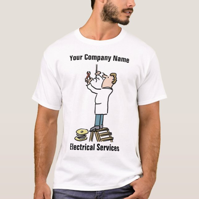 Electrical Services Company Light Fitter T-Shirt (Front)