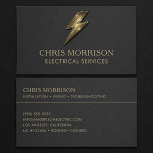 Electrical Services Professional Business Card
