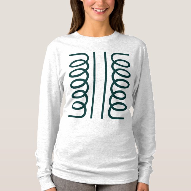 Electrical Transformer Symbol T-Shirt (Front)