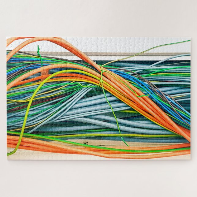 Electrical Wires Cables Coloured 1000 pieces Jigsaw Puzzle (Horizontal)