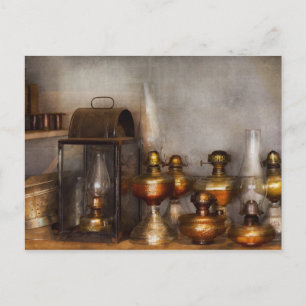 Electrician - A collection of oil lanterns .jpg Postcard