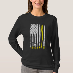 Electrician American Flag Electrical Tools Lineman T-Shirt