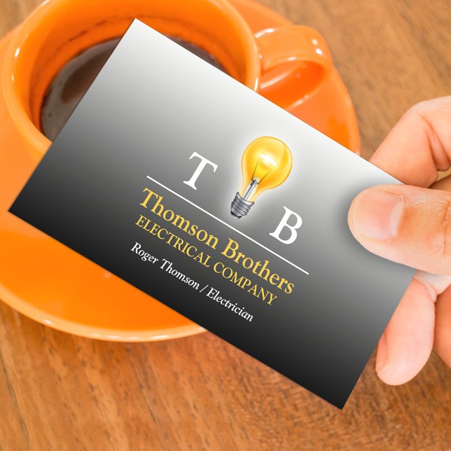 Electrician Bulb Business Card (Creator Uploaded)