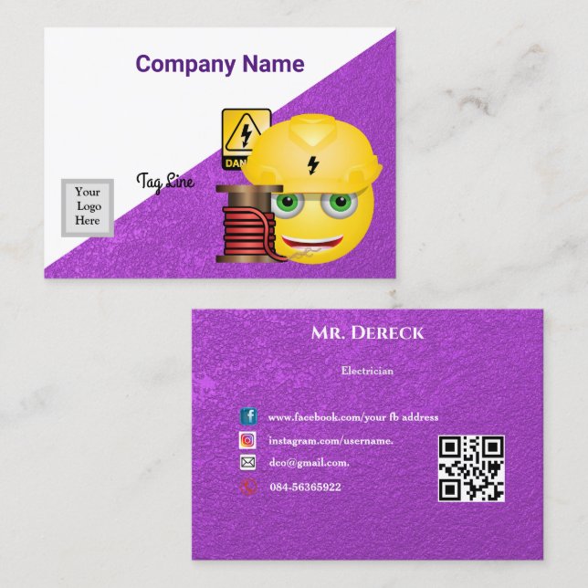 Electrician Business Card (Front/Back)