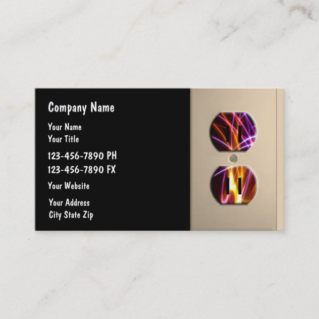 Electrician Business Card (Front)