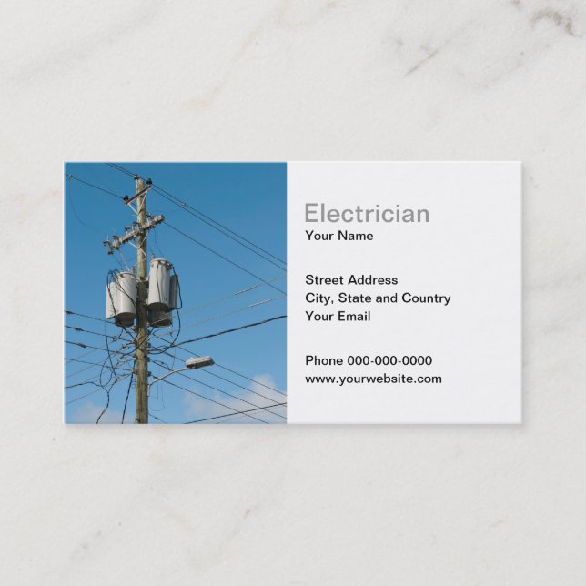 Electrician Business Card (Front)