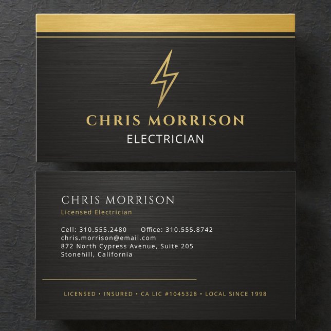 Electrician Business Card (Creator Uploaded)