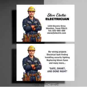 Electrician business card