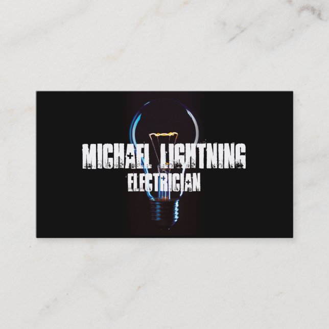 Electrician Business Cards (Front)