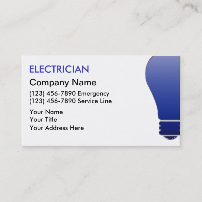 Electrician Business Cards (Front)