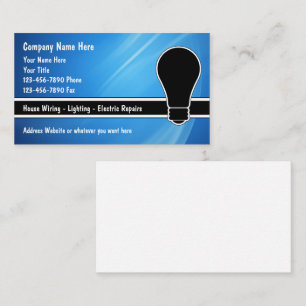 Electrician Business Cards