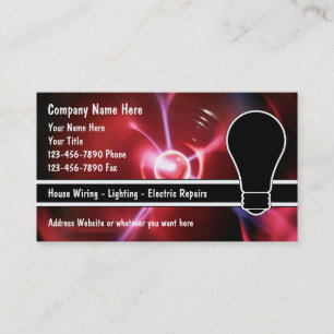 Electrician Business Cards