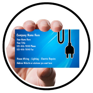 Electrician Business Cards